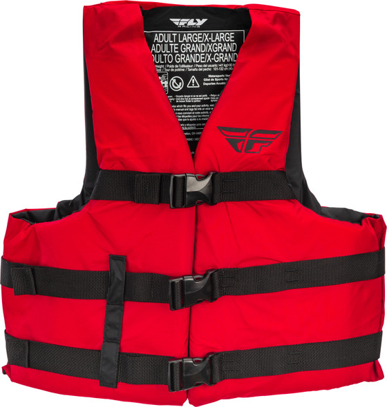 Fly Racing Nylon Vest Red Xs 112224-100-010-20