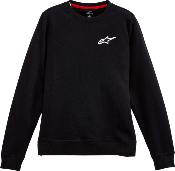 Alpinestars Womens Ageless Chest Crew Fleece Black Md 1232-51820-10-M