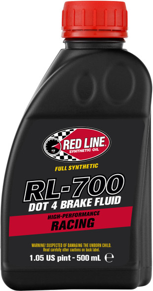 Red Line Rl-700 Dot 4 Syn Brake Fluid 500Ml 6/Case 90405