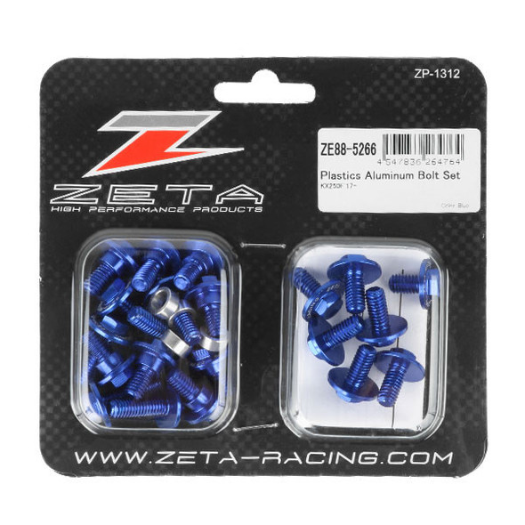 Zeta Aluminum Bolt Kit Blue Ze88-5266