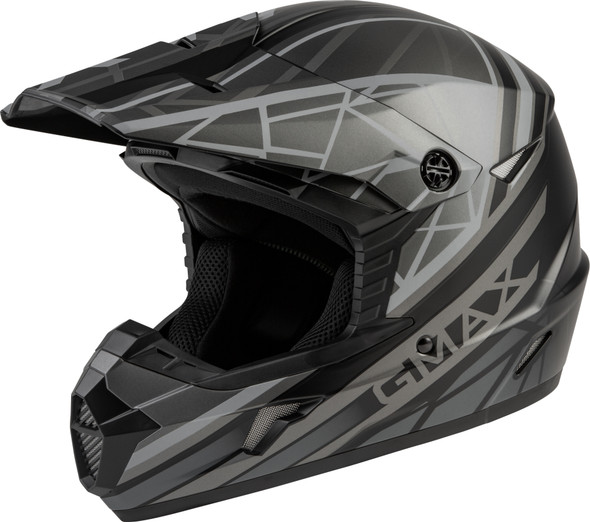 Gmax Mx-46 Off-Road Mega Helmet Matte Black/Grey Xs D3461503