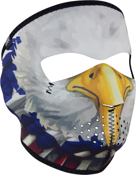 Zan Neoprene Full Face Mask Usa Eagle Wnfm454