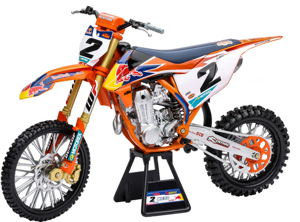 New-Ray 1:6 Scale Red Bull Ktm Cooper Webb #2 With #1 Sticker Plate 49683