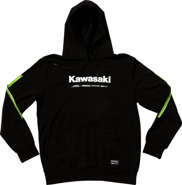 D-Cor Kawasaki Racing Sweatshirt Black Xl 85-206-4