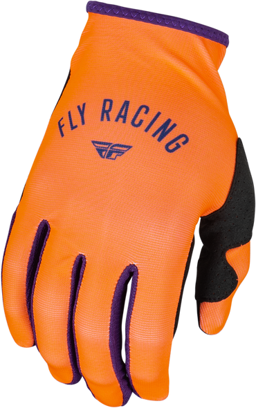 Fly Racing Women'S Lite Gloves Neon Coral/Deep Purple 2X 377-6112X