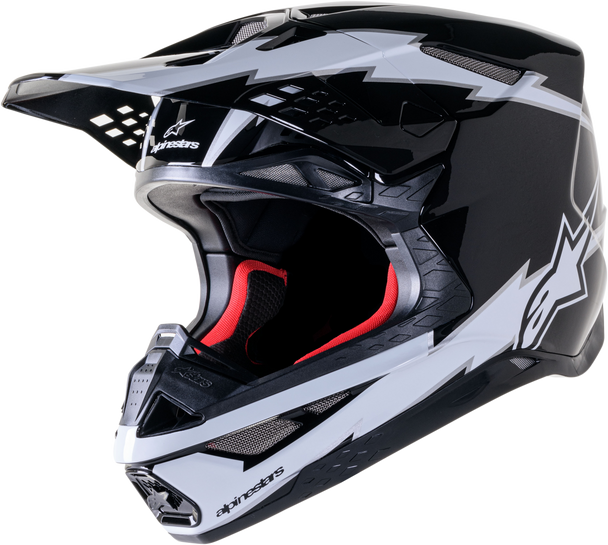 Alpinestars Supertech S-M10 Ampress Helmet Black/White Matt Lg 8300823-1211-L