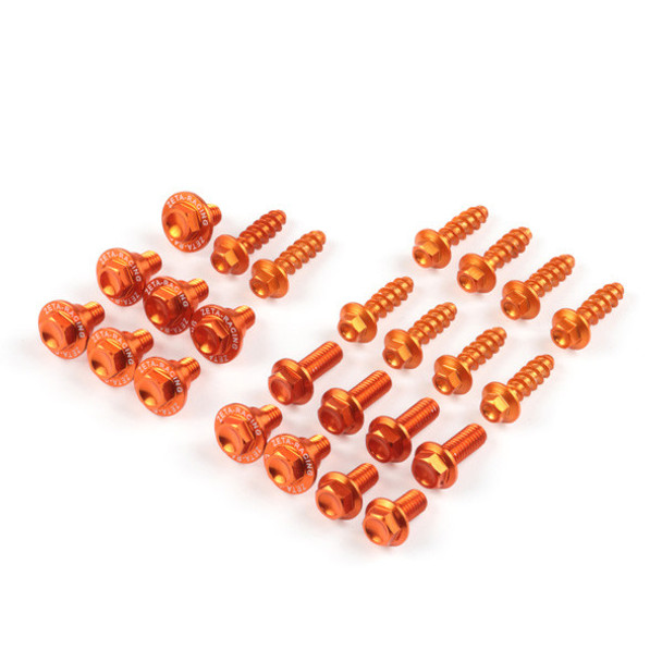 Zeta Aluminum Bolt Kit Orange Ze88-5843