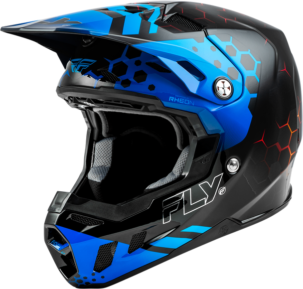 Fly Racing Youth Formula Cc Tektonic Helmet Black/Blue/Red Yl 73-4330Yl