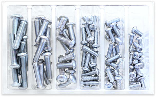 Bolt Button Head Allen Bolt Assortment 90 Piece Kit Sv-Bhm6M8