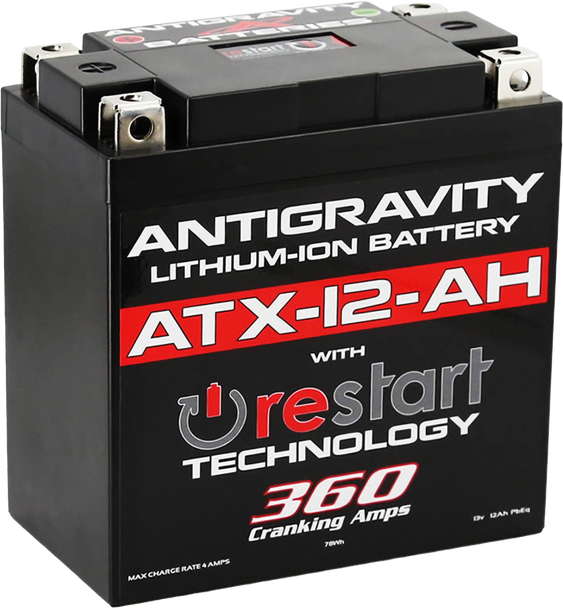 Antigravity Lithium Battery Atx12-Ah-Rs 360 Ca Ag-Atx12-Ah-Rs