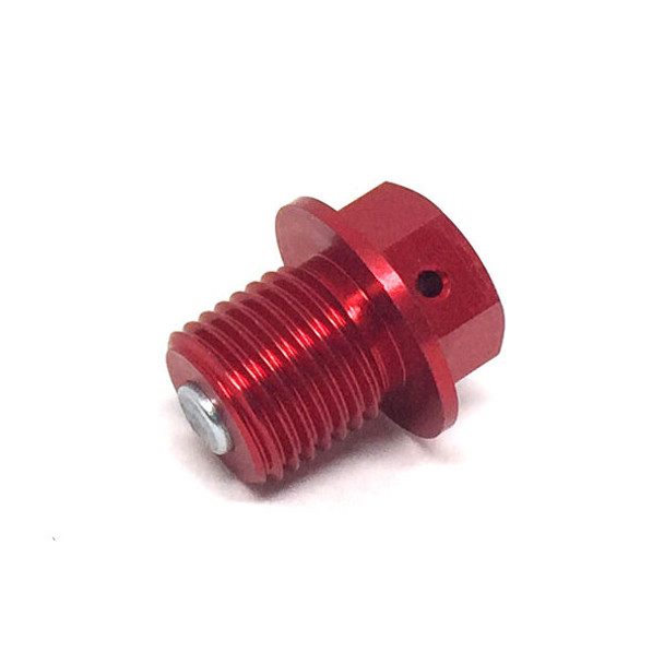 Zeta Magnetic Drain Plug M14X14-P1.5 Red Ze58-1623