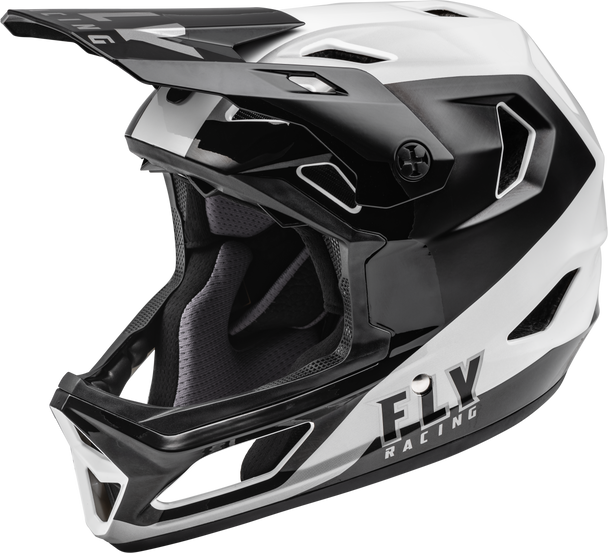 Fly Racing Rayce Helmet Black/White Sm 73-3602S