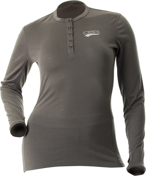 DSG Merino Wool Base Layer Shirt Grey Lg 45216