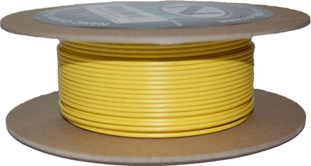 Namz Custom Cycle #18-Gauge Yellow 100' Spool Of Primary Wire Nwr-4-100