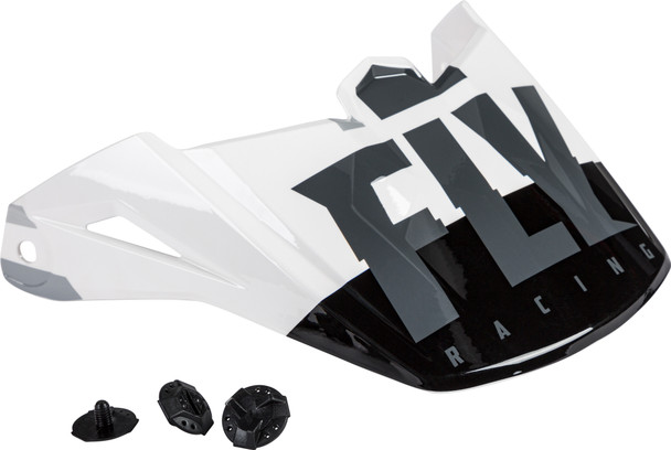 Fly Racing Kinetic Thrive Helmet Visor White/Black/Grey F73-88181