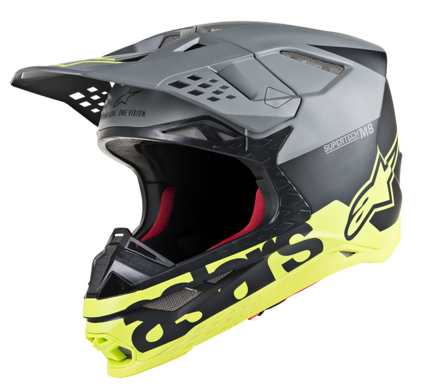 Alpinestars S.Tech S-M8 Radium Helmet Black/Grey/Yellow Sm 8301519-1305-Sm