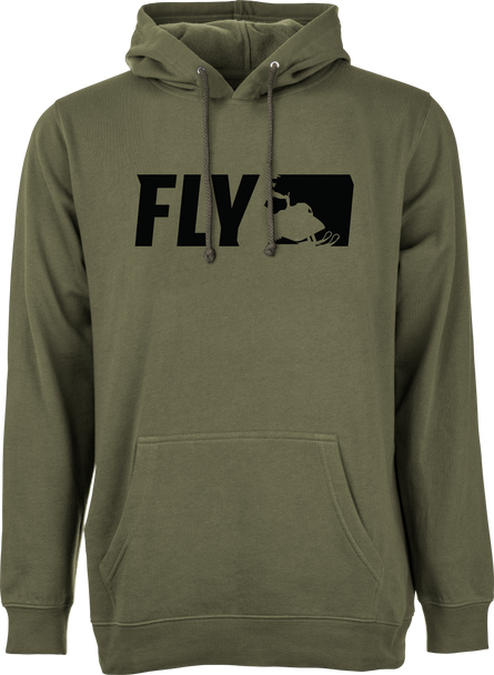 Fly Racing Fly Primary Hoodie Military Green Md 354-0163M