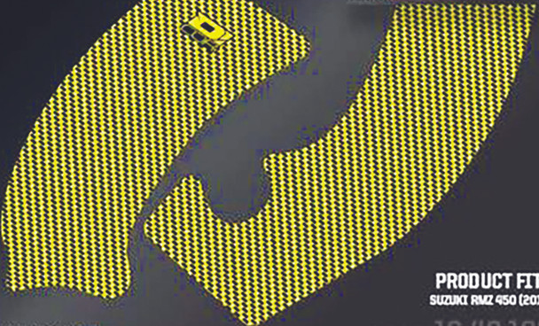D-Cor Frame Grip Guard Decal Yellow 16-40-106