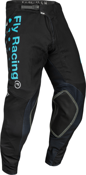 Fly Racing Evolution Dst Se Strobe Pants Blk/Electric Blue Sz 30 377-13430