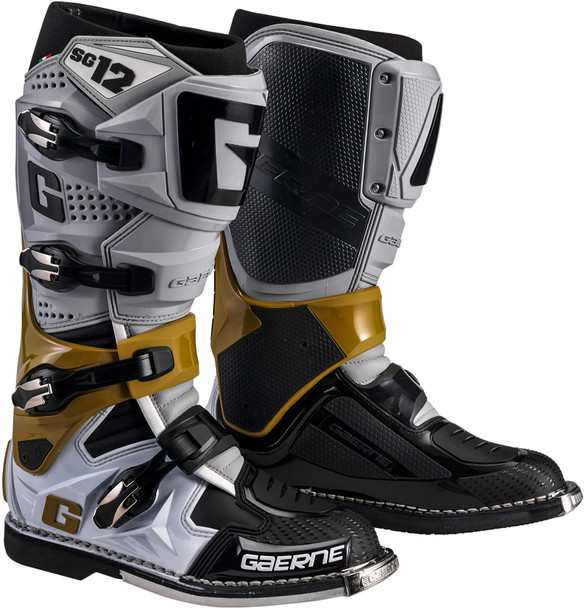 Gaerne Sg-12 Boots Grey/Magnesium/ White Sz 08 2174-080-08