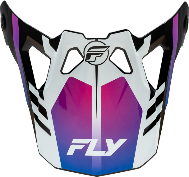 Fly Racing Formula Cp Krypton Visor White/Black/Purple M-2X 73-0049