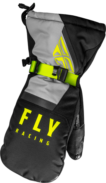 Fly Racing Cascade Mittens Black/Grey/Hi-Vis 3X 363-39313X