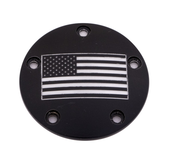 Custom Engraving Tc Timer Cover American Flag Black Patr21-04Bg