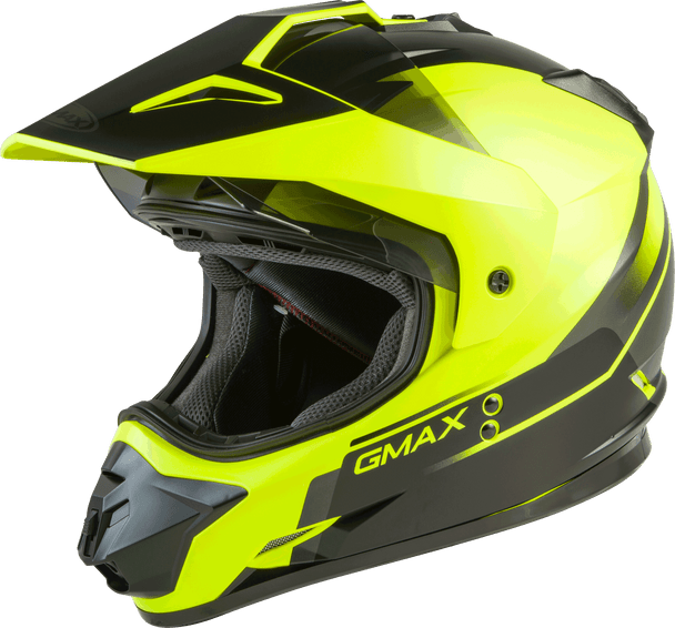Gmax Gm-11 Dual-Sport Scud Helmet Matte Hi-Vis/Black Xs G1113683