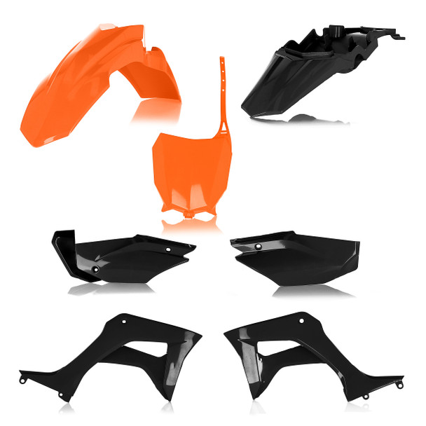 Acerbis Full Plastic Kit Hon Orange/Black 2861935225