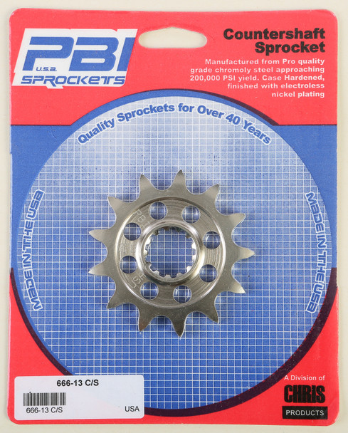 Pbi Front Cs Sprocket Steel 13T-520 Suz 666-13