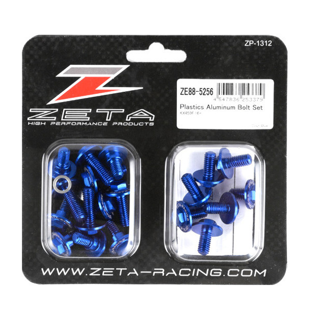 Zeta Aluminum Bolt Kit Blue Ze88-5256