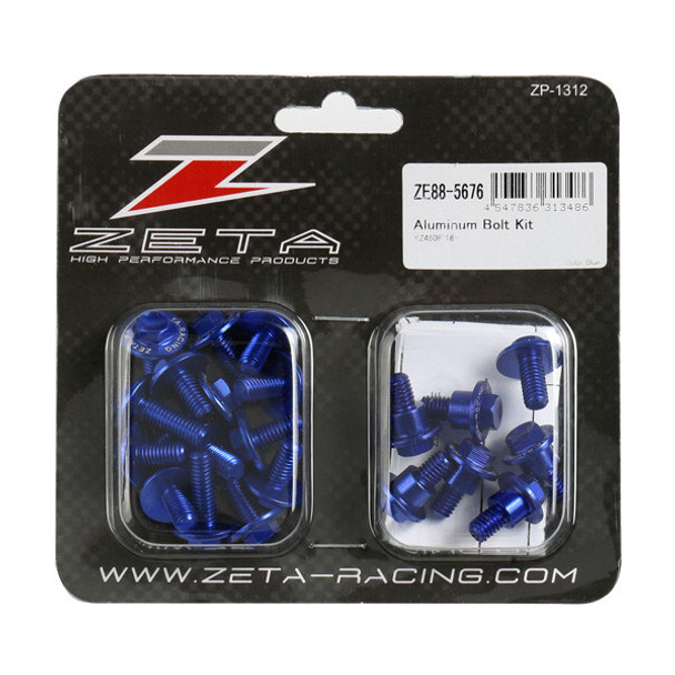 Zeta Aluminum Bolt Kit Blue Ze88-5676