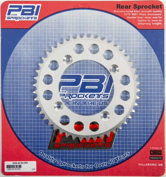 Pbi Rear Sprocket Aluminum 46T-420 Suz/Yam 6020-46