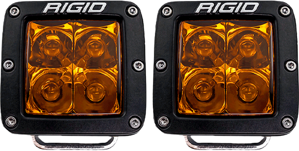 Rigid D-Series Spot Amber Pro Pair 20252
