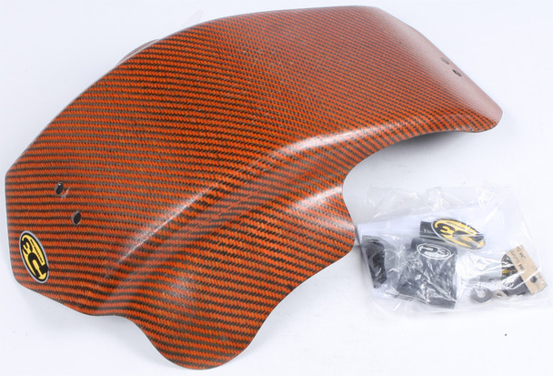 P3 Skid Plate Carbon Fiber Orange 301074-Org