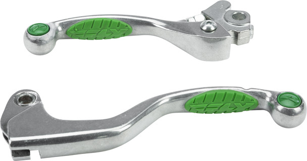 Fly Racing Grip Lever Set Green 204-019-Fly