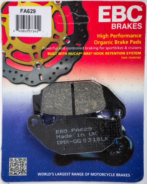 EBC Brake Pads Fa629 Organic Fa629