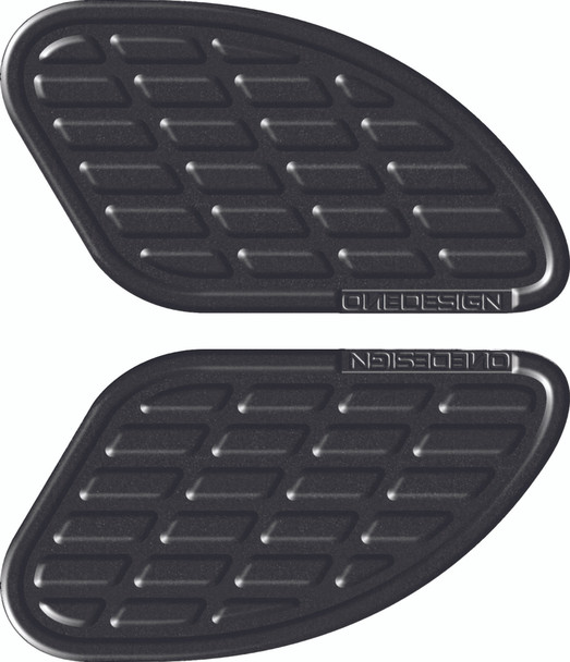 One Emblems Tankpad Soft Touch Leather L&R Black Bumps13P