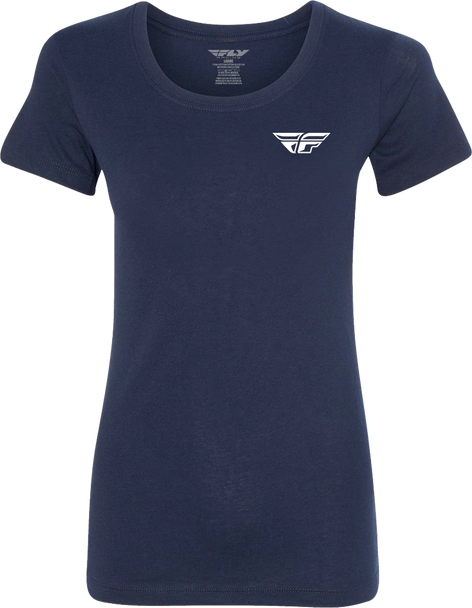 Fly Racing Women'S Fly Pulse Tee Navy 2X 356-00882X