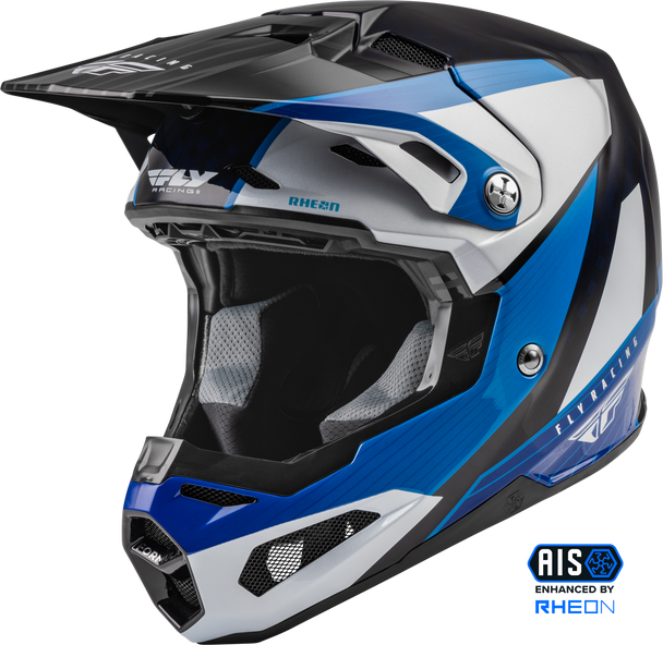 Fly Racing Formula Carbon Prime Helmet Blue/White/Blue Carbon Xs 73-4430Xs