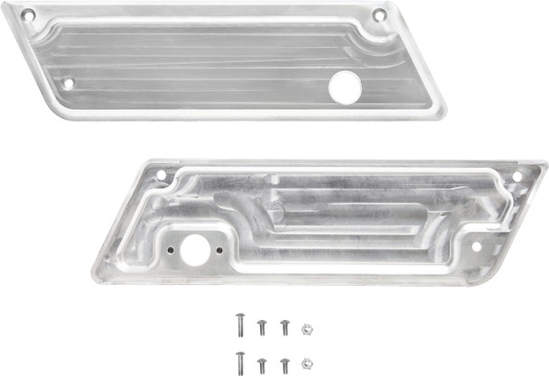 Nomadic Billet Bag Latch Covers Raw 99-13 Flt/Flht/Flhr/Fltr/Flhx N-Blc-3