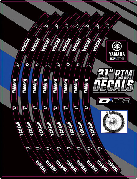 D-Cor Rim Decals 21" Yamaha Logo Front 40-80-208