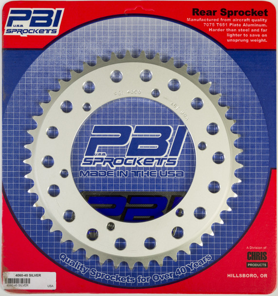 Pbi Rear Sprocket Aluminum 45T-520 Kaw 4060-45