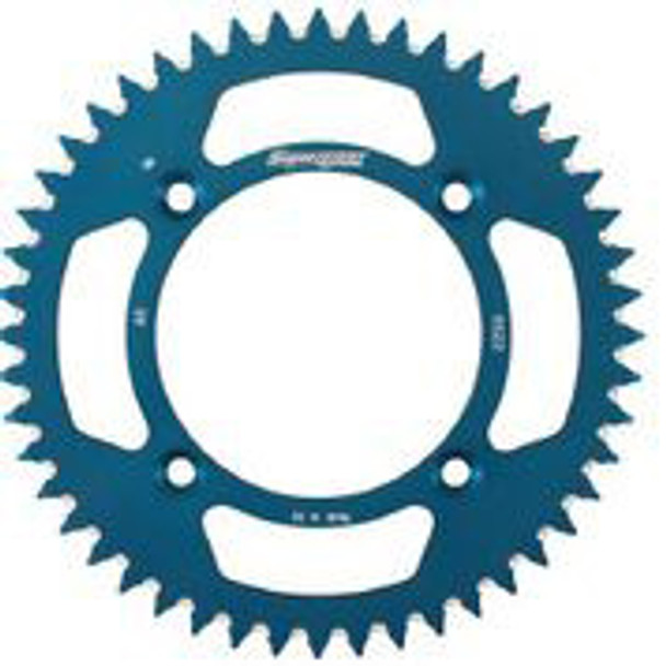 Supersprox Rear Sprocket Aluminum 48T-420 Blu Yam Ral-6622-48-Blu