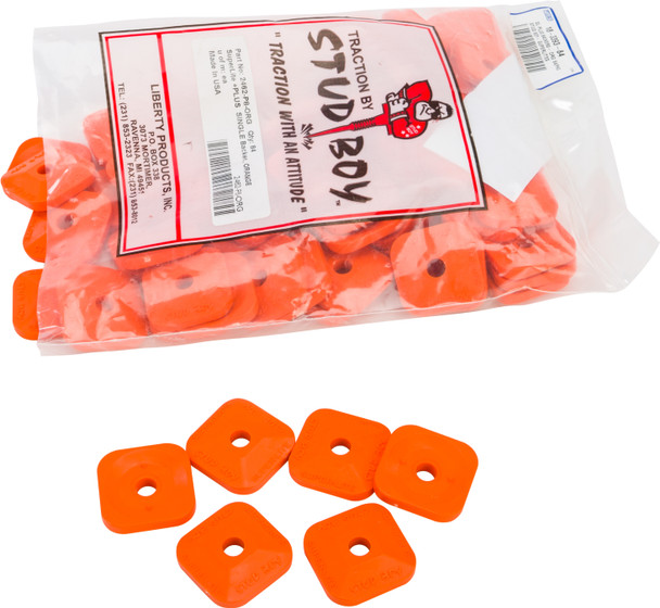 Stud Boy Super-Lite Plus Backers Orange 84/Pk 2462-P8-Org