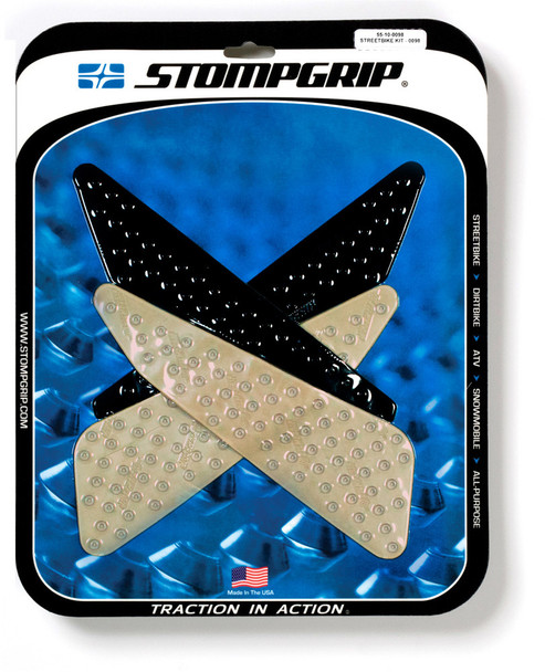 Stompgrip Tank Pad Kit Volcano Clear/Black 55-10-0098H