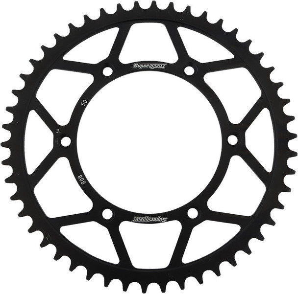 Supersprox Rear Sprocket Steel 50T-520 Blk Suz Rfe-808-50-Blk