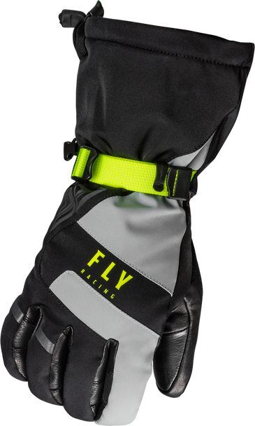 Fly Racing Highland Gloves Black/Grey/Hi-Vis Xs 363-3951Xs