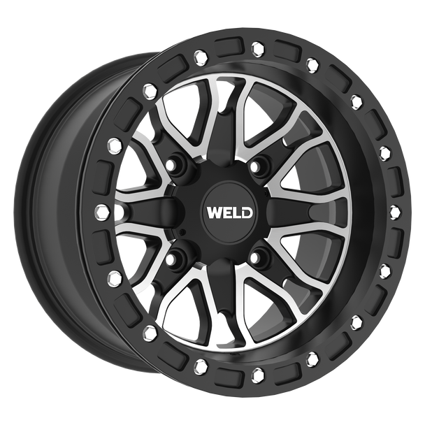 Weld Wheels Raptor Beadlock Satin Mil 15X8 4+4 4X156 U501B8043400
