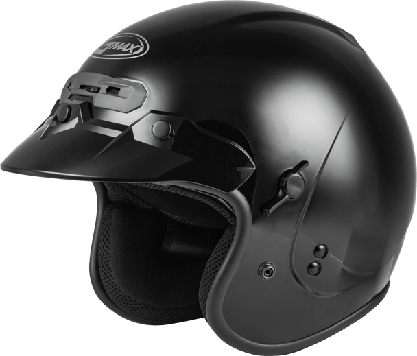 Gmax Gm-32 Open-Face Helmet Black Md G1320025